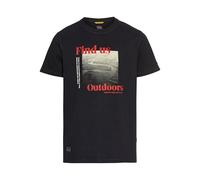camel active - T-Shirt mit Print aus Organic Cotton dark navy - Gr. - L