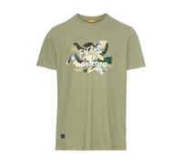 camel active Herren T-Shirt mit Print aus Organic Cotton Dunkelgrün, menswear-4XL