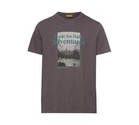 camel active Herren T-Shirt mit Print aus Organic Cotton Grau, Menswear-L