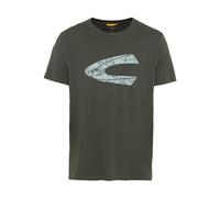 camel active Herren T-Shirt mit Print Dunkelgrün, Menswear-L