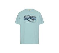 camel active Herren T-Shirt mit Print Ozeangrün, Menswear-L