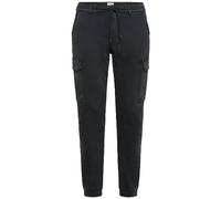 camel active Herren Tapered Fit Cargo Hose Schwarz, menswear-35/32