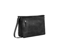 camel active Herren Traces Umhängetasche mit gepolstertem Laptopfach Schwarz, Menswear-L
