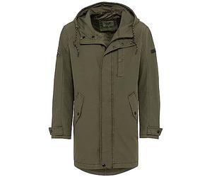 camel active Herren Übergangsmantel aus reiner Baumwolle Olivgrün, menswear-52