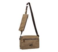 camel active Herren Umhängetasche mit verstellbarem Schulterriemen Beige, Menswear-M