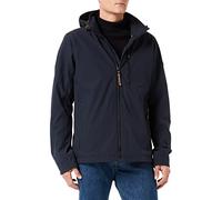 camel active Herren Wind- und Wasserabweisende Softshell-Jacke mit Abnehmbarer Kapuze Dunkelblau, menswear-62
