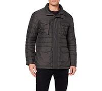 camel active, Herren Winterjacke Parka Steppjacke Anorak Wetterfester Parka Darkgrey 114
