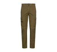 camel active Herren Zip-Off Cargohose mit Sicherheitstasche Olivgrün, menswear-34/30