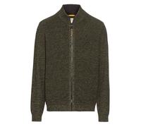 camel active Herren Strickjacke mit Reißverschluss Blattgrün, Menswear-M