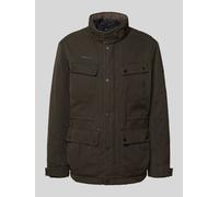 camel active - Field Jacket mit verstellbarem Bund dark choclate - Gr. - 3XL