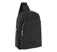 camel active Journey Herren Handtasche Sling Bag Rucksack, 5 L Schwarz