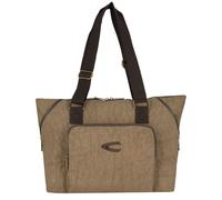 camel active Journey Herren Shopper Umhängetasche Reißverschluss Groß Beige