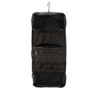 Kulturbeutel CAMEL ACTIVE "Journey", Damen, Gr. B/H/T: 26cm x 20cm x 5cm, schwarz, Nylon, aufgeraut, bestickt, clean, unifarben, Taschen Kulturbeutel, aus leichtem robusten Nylon, funktional perfekt f