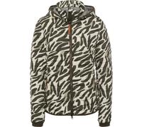 camel active Kapuzen-Steppjacke Khaki/Animal Print (Größe: 36) 36 grün
