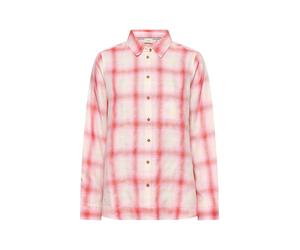 camel active - Karierte Bluse mit Knopfleiste pink check - Gr. - XL