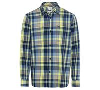 camel active - Kariertes Hemd aus reiner Baumwolle lemon grass - Gr. - 3XL