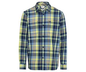 camel active - Kariertes Hemd aus reiner Baumwolle lemon grass - Gr. - XXL