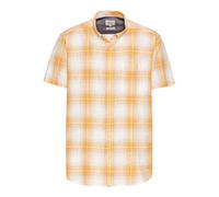 camel active - Kariertes Kurzarmhemd aus reiner Baumwolle sunflower - Gr. - XXL