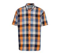 Camel Active Hemd mit Leinen-Anteil Herren Regular Fit Baumwolle blau, L