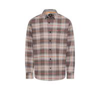 Karohemd CAMEL ACTIVE, Herren, Gr. XL, N-Gr, brick orange, Web, Obermaterial: 98% Baumwolle, 2% Elasthan, kariert, regular fit hüftbedeckend, Rundhals, 2-Knopf-Manschette, Hemden Karohemd, im Karo-Loo