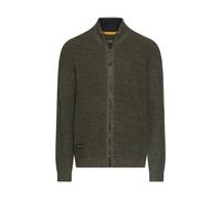 Camel Active - Kernige Strickjacke aus Baumwollgemisch dark olive green - Gr. - 3XL