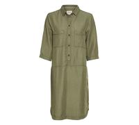 camel active - Schlupfkleid mit Hemdkragen olive - Gr. - M
