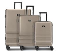 camel active Hanoi 4 Rollen Kofferset 3-teilig mit Dehnfalte braun