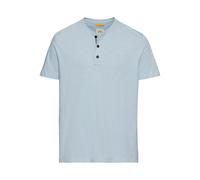 camel active Herren Kurzarm Henley aus Organic Cotton Blau Menswear-XXL