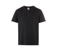 camel active Herren Kurzarm Henleyshirt aus Reiner Baumwolle Dunkelgrau, Menswear-XL