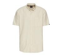 Camel Active Herren Kurzarmhemd aus Baumwoll-Leinenmix Beige XL