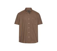 camel active - Kurzarmhemd aus Leinenmix mud brown - Gr. - 3XL