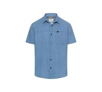 Kurzarmhemd aus reiner Baumwolle Blau L