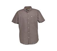 Kurzarmhemd CAMEL ACTIVE, Herren, Gr. XXL, N-Gr, blau (schwarz navy), Web, Obermaterial: 100% Baumwolle, kariert, casual, regular fit hüftbedeckend, Rundhals, Kurzarm, Hemden, kariert, mit Button-Down