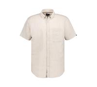 camel active Herren Kurzarmhemd aus einem Baumwoll-Leinenmix Beige, Menswear-L