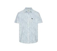 camel active - Kurzarmhemd mit Allover-Print indigo blue - Gr. - M