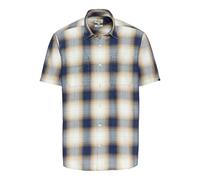 Camel Active Kurzarmhemd, kariert, 100% Baumwolle, Regular Fit, dark navy, Gr. L