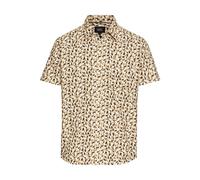 camel active - Kurzarmhemd mit Strukturmuster wood - Gr. - XXL
