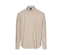 camel active - Langarm Hemd aus Leinen-Baumwoll-Mix light beige - Gr. - L