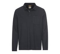 camel active - Langarm Poloshirt aus Organic Cotton blau - Gr. - L