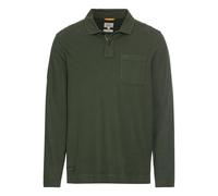 Camel Active - Langarm Poloshirt aus zertifiziertem Organic Cotton leaf green - Gr. - L