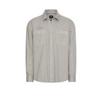 camel active - Langarmhemd aus kernigem Canvas dust grey - Gr. - 3XL