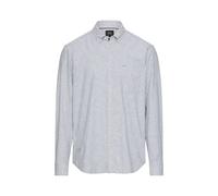 camel active Herren Langarmhemd aus Leinenmix Sturmblau, Menswear-XL
