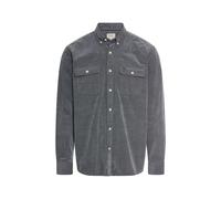 camel active - Langarmhemd mit aufgesetzten Taschen tinted blue - Gr. - XXL