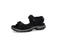 Trekkingsandale CAMEL ACTIVE, Herren, Gr. 43, schwarz, Leder, Basic, Schuhe Trekkingsandale, Klettschuh, Sommerschuh, Outdoorschuh mit Logoschriftzug (97172239-43)