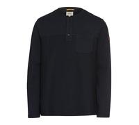 camel active Herren Langarm Henley mit Brusttasche Dunkelblau, menswear-3XL