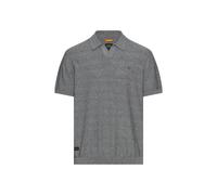 camel active - Meliertes Poloshirt aus Baumwolle grau - Gr. - L