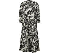 camel active Midi Stufenkleid Schwarz/Weiß (Größe: XL) 42 schwarz