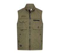 camel active - Outdoor Weste mit Innentaschen deep olive - Gr. - XL