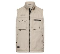 camel active - Outdoor Weste mit Innentaschen light beige - Gr. - S