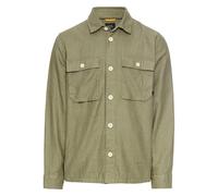camel active - Overshirt aus Leinen-Baumwoll-Mix dusty khaki - Gr. - XXL